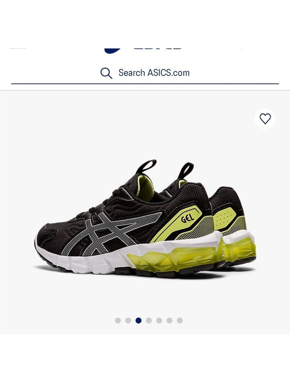 Asics Gel Quantum Pre School Kids Sneakers Black and Yellow SZ 3